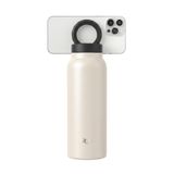 Linktech BL10 MagPro Manyetik Telefon Tutuculu Çelik Termos, 710 ml (24 oz) Vakumlu Çift Katman Matara, MagSafe Uyumlu 360° Dönebilen Pipetli Kapak, 24 Saat Soğuk / 12 Saat Sıcak Tutucu (Beyaz)