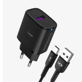 Linktech C311 Safe Type-C Kablolu 25W Hızlı Şarj Adaptörü Beyaz Şarj Aleti
