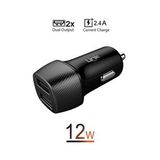 Linktech C490 2.4A Siyah Çift Girişli Araç İçi Şarj Aleti Adaptör Başlık