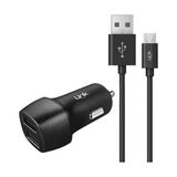 Linktech C491 2.4A 2X USB Araç Şarj Aleti ve Micro USB Kablo Set