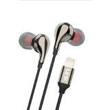 Linktech E82 Lightning Stereo Kulak Içi Kablolu Kulaklık Siyah