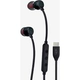 Linktech Ekstra Bass Kablolu Kulaklık , Linktech H74 Siyah Type-C Mikrofonlu Metal Kablolu Kulak Içi Kulaklık , Premium Type-C Kablolu Kulaklık