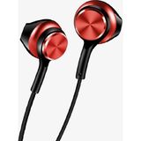 Linktech Ekstra Bass Kablolu Kulaklık , Linktech H75 Kırmızı Type-C Mikrofonlu Metal Kablolu Kulaklık , Premium Type-C Kablolu Kulaklık - Siyah