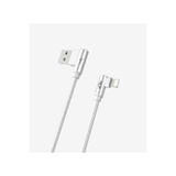 Linktech Gaming 90° 3A Metal Başlı Örgülü 1500mm Lightning Şarj Kablosu K593