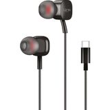 Linktech H16 Kulak Içi Usb-C Kablolu Mikrofonlu Kulaklık - Siyah
