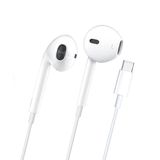 Linktech H306 Type-C Kulak Ici Kablolu Kulaklik Beyaz