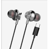 Linktech H341 Siyah Kulak İçi Type-C Kablolu Kulaklık