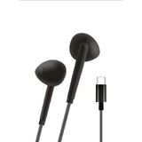 Linktech H36 Type-C Stereo Kulak İçi Kablolu Kulaklık siyah