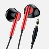 LinkTech H64 Mikrofonlu Yüksek Baslı Kulak Içi Kablolu Kulaklık - Siyah - Kırmızı