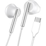 Linktech H65 Type-C Stereo Kulak İçi Kablolu Kulaklık beyaz