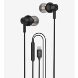 Linktech H72 Mikrofonlu Yüksek Baslı Siyah Kulak İçi Type-C Kablolu Kulaklık