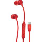 Linktech H74 Type-C Ekstra Baslı Kulak Içi Kablolu Kulaklık - Kırmızı