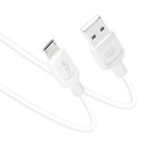 Linktech K448 Strong Micro Usb 1 mt 2.4A Beyaz Data/Şarj Kablosu
