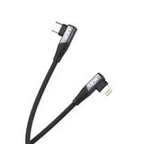 Linktech K596 27w 1.5 mt Type-C - Lightning 90 Derece Data/Şarj Kablosu