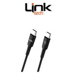 Linktech K604 Safe Pd 60W Hızlı Şarj 3A Tip-C Tip-C Şarj Kablosu Siyah