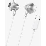 Linktech Kablolu Kulaklık , Linktech H336 Beyaz Type-C Mikrofonlu Metal Kablolu Kulak Içi Kulaklık , Type-C Kablolu Kulaklık