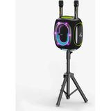Linktech M424 Premium Çift Mikrofonlu 300w Ekstra Bas Bluetooth Hoparlör siyah