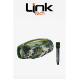 Linktech M426 Premium Ekstra Bass Kablosuz Mikrofonlu 450W IPX6 Suya Dayanıklı Işıklı Bluetooth Hoparlör