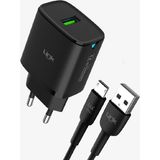 Linktech Micro USB Şarj Aleti - Siyah - Telefon Hızlı Şarj Aleti - 12W Micro USB Kablolu Şarj Cihazı