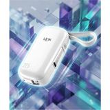 LinkTech MP11 Mini Type-C ve Lightning Şarj Kablolu 22.5W 9600MAH Hızlı Powerbank - Beyaz