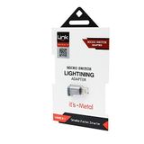 LinkTech O189 Micro USB to Lightning Dönüştürücü Metal Adaptör Silver-Gri