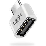Linktech O192 USB - Type-C Dönüştürücü Otg Metal Adaptör - Gri