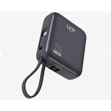 LinkTech PD22 Premium Hızlı Şarj 22.5W Dahili Kablolu 10.000 Mah Powerbank - Gri
