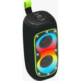 LinkTech R118 LED Işık Efektli Ipx5 Sertifikalı Bluetooth Hoparlör - Siyah