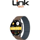 LinkTech S104 Premium Lt Watch 46MM Süper Amoled IP68 Suya Dayanıklı Akıllı Saat (Kvk Türkiye Garantili) - Kahverengi