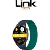 LinkTech S104 Premium Lt Watch 46MM Süper Amoled IP68 Suya Dayanıklı Akıllı Saat (Kvk Türkiye Garantili) - Turkuaz