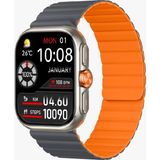 LinkTech S105 Premium Amoled Lt Watch Akıllı Saat - Gri - Turuncu