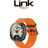 LinkTech S106 Premium Lt Watch 46MM Süper Amoled IP68 Suya Dayanıklı Akıllı Saat (Kvk Türkiye Garantili) - Turuncu