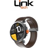 LinkTech S110 Premium Lt Watch 46MM Gps Süper Amoled 5ATM Suya Dayanıklı Akıllı Saat (Kvk Türkiye Garantili) - Kahverengi