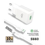 Linktech S660 Şarj Cihazı ve Mikro Usb Kablo Set