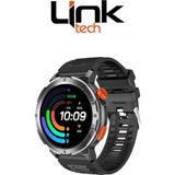 LinkTech S93 Premium Lt Watch 46MM Süper Amoled IP68 Suya Dayanıklı Akıllı Saat - Siyah