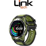 Linktech S93 Premium Lt Watch 46MM Süper Amoled IP68 Suya Dayanıklı Akıllı Saat - Yeşil