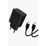 Linktech T459e Strong Çevre Dostu Usb-C – Usb-C Pd 25W Hızlı Şarj Aleti Siyah