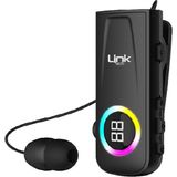 Linktech V82 Siyah Solid Led Ekranlı Titreşimli Makaralı Bluetooth Kulaklık