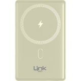 Linktech WP15 Premium 5000 Mah 15W Kablosuz Şarj Powerbank - Gold