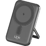 Linktech WP24 Premium 10000 Mah 15W Standlı Kablosuz Şarj Powerbank - Gri