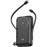 Linktech WP28 Premium 20000 mAh 15W Kablosuz Şarj Powerbank 22.5W USB Çıkışı ile - Siyah