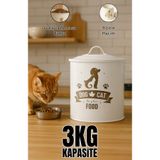 linmetal 9000ML Kedi Maması Saklama Kabı Köpek Maması Saklama Kabı 3KG Mama Kapasitesi Kırılmaz Bükülmez Beya