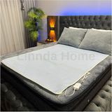 Linnda Home Mavi Lux Çift Kişilik Elektrikli Battaniye Mavi Pamuklu 120 x 150 Düz - 100 x 120 cm