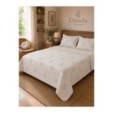 Linnda Home Merinos Yün Pike Yatak Örtüsü Doğal Yün Dolgulu Nefes Alan Terletmeyen Hafif Kapitoneli Pike Tek Kişilik