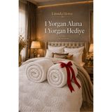 Linnda Home Tek Kişilik %100 Merinos Yün Yorgan 2’li – 1 Alana 1 Hediye | Sıcak, Dolgun ve Konforlu Uyku