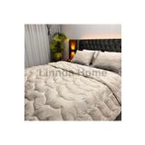 Linnda Home Tek Kişilik Merinos Yün Yorgan Seti + 1 Adet Boncuk Yün Yastık