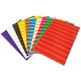 Lino 10 Renk 20x30 Cm Simli Çizgi Desenli Kağıt