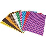 Lino 20x30 Cm Kare Desenli Simli Eva 10 Renk 10 Adet