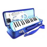 Lino 32 Tuşlu Mavi Melodika Çantalı Taşınabilir Müzik Aleti Eğlenceli Deneyim Sunar