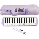 Lino 32 Tuşlu Melodika Lila Renkli Bez Çantalı Müzik Aleti ile Eğlenceli Deneyim